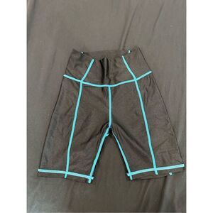 Halfheart women’s bike shorts size S black and blue lining